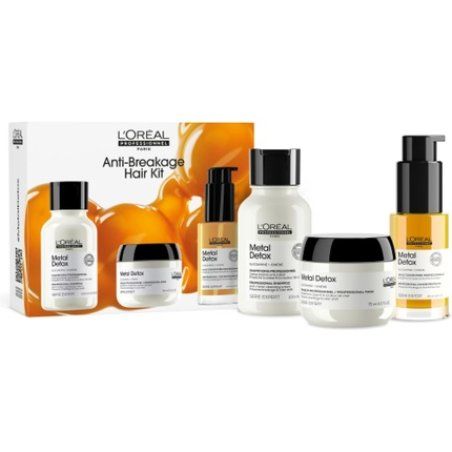 L'Oreal Professionnel Metal Detox Shampoo, Mask & Oil Mini Trio Kit