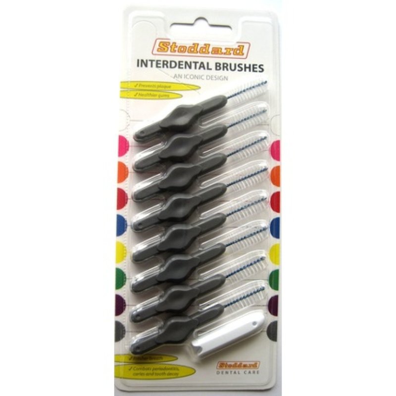 Stoddard ICON Soft Interdental Brushes X Large 9mm Gray - Pack of 8