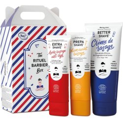 Coffret RITUEL : Prepa-Shave 75/ Better-Shave 175 / Extra-Shave 75Certifié COSMOS NATURAL par ECOCERT