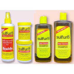Sulfur 8 Anti-Dandruff Shampoo and Conditioner for Hair and Scalp