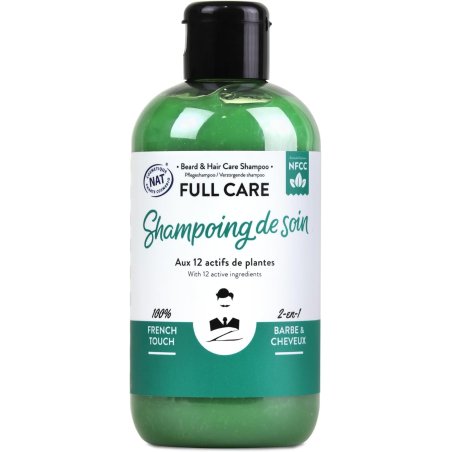 Shampoing Barbe & Cheveux (250 mL / 8.5 oz)Certifié COSMOS NATURAL par ECOCERT