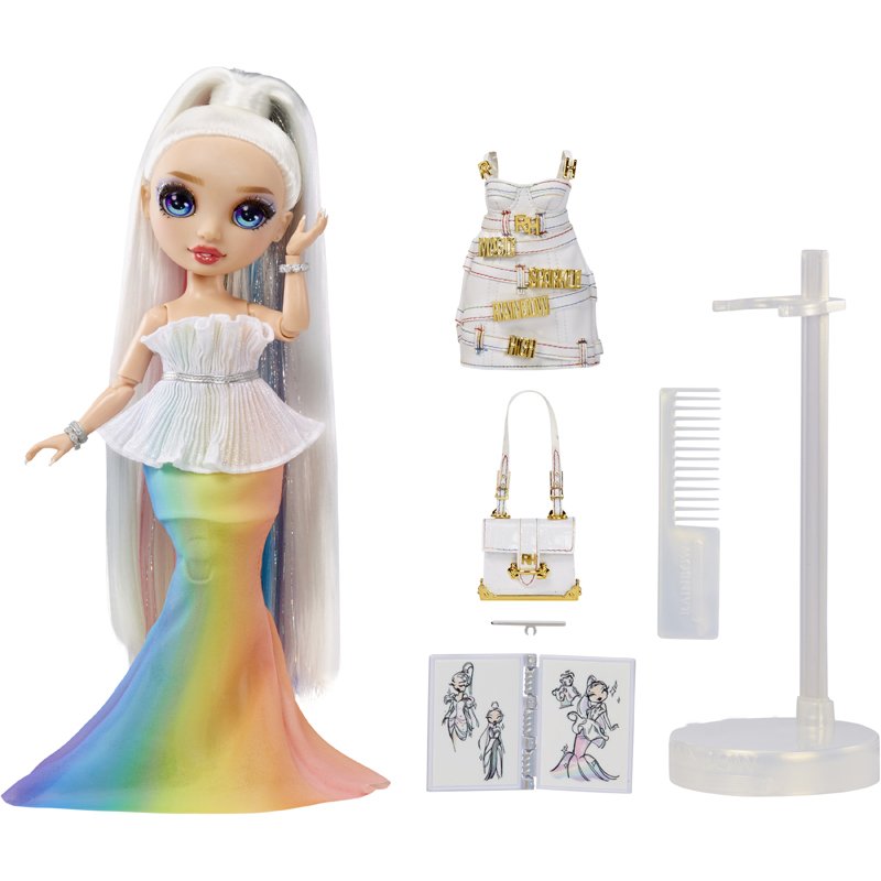 Rainbow High Fantastic Fashion Playset- Amaya Raine- Rainbow Doll