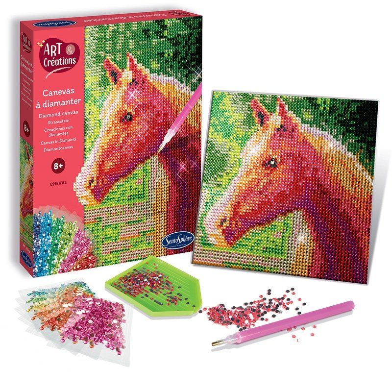 CANEVAS A DIAMENTER CHEVAL