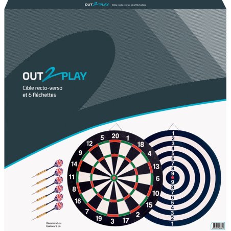 CIBLE 45CMX2CM + 6 FLECHES O2P