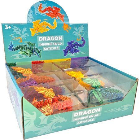 dragon 22cm 3d - assortiment, modèle choisi aléatoirement