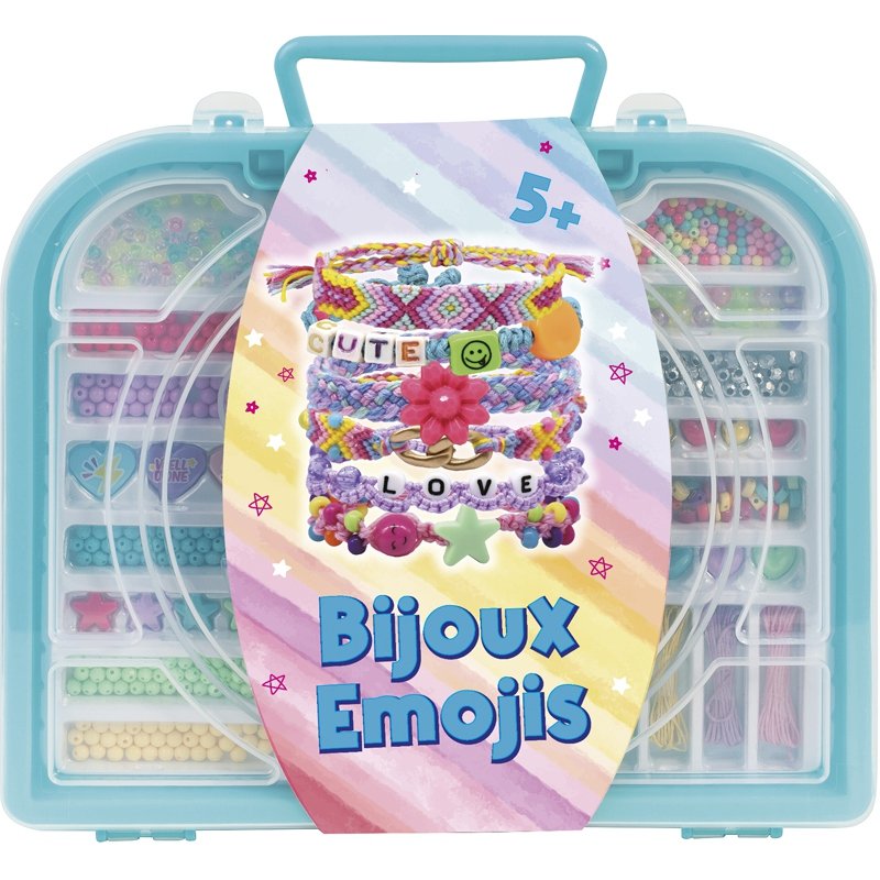 set de perles emoticones - assortiment, modèle choisi aléatoirement