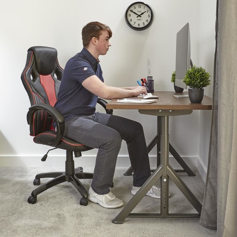 X Rocker Maverick Siège de jeu sur PC Siège rigide Noir, Rouge