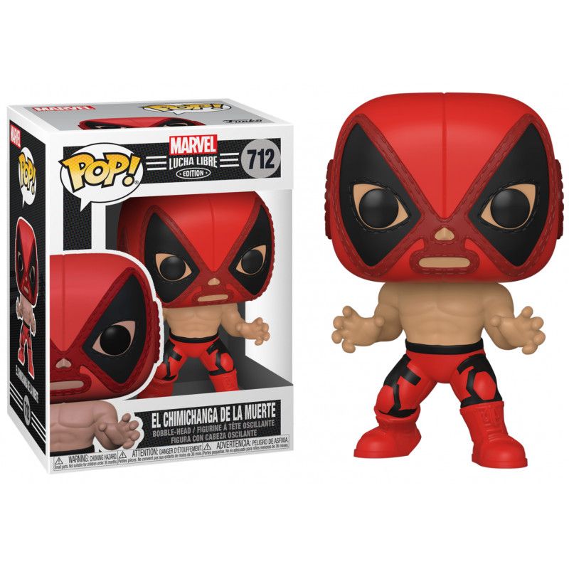 MARVEL - Bobble Head POP N° 712 - Lucha Libre Deadpool