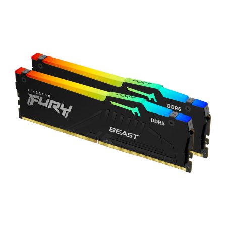 Kingston Technology FURY Beast 64GB 5200MT/s DDR5 CL40 DIMM (Kits de 2) RGB