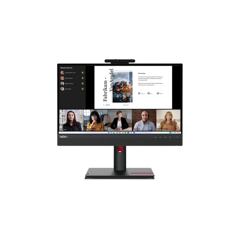 Lenovo ThinkCentre Tiny-In-One 22 Gen 5 LED display 54,6 cm (21.5") 1920 x 1080 pixels Full HD Écran tactile Noir