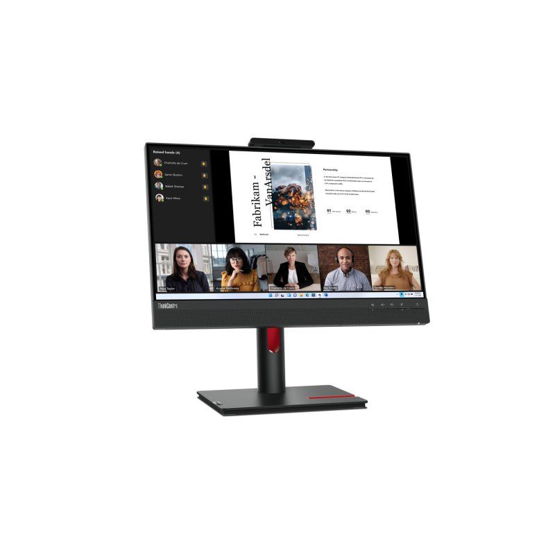 Lenovo ThinkCentre Tiny-In-One 22 Gen 5 LED display 54.6 cm (21.5") 1920 x 1080 pixels Full HD Touchscreen Black