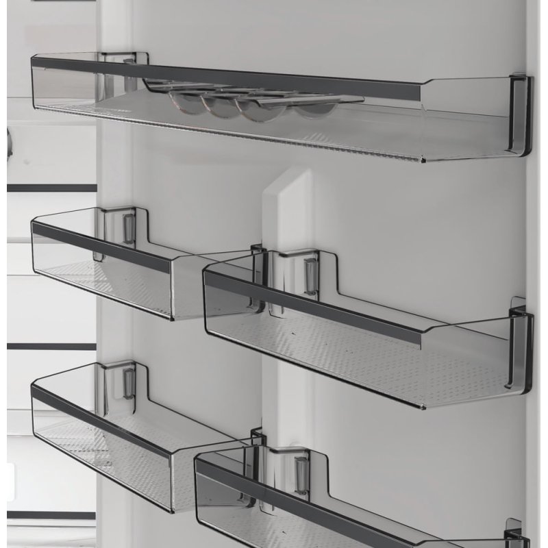 Combinés, 192cm x 70cm, 490L, Dual No Frost, 38db Classe E, Pearl Inox *