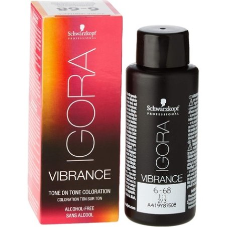 Schwarzkopf Professional Igora Vibrance Tone on Tone Hair Colour 6-68 Dark Blonde Chocolate Red 60ml
