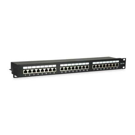 Equip Patchpanel 24x RJ45 Cat5e 19" FTP 1HE schwarz