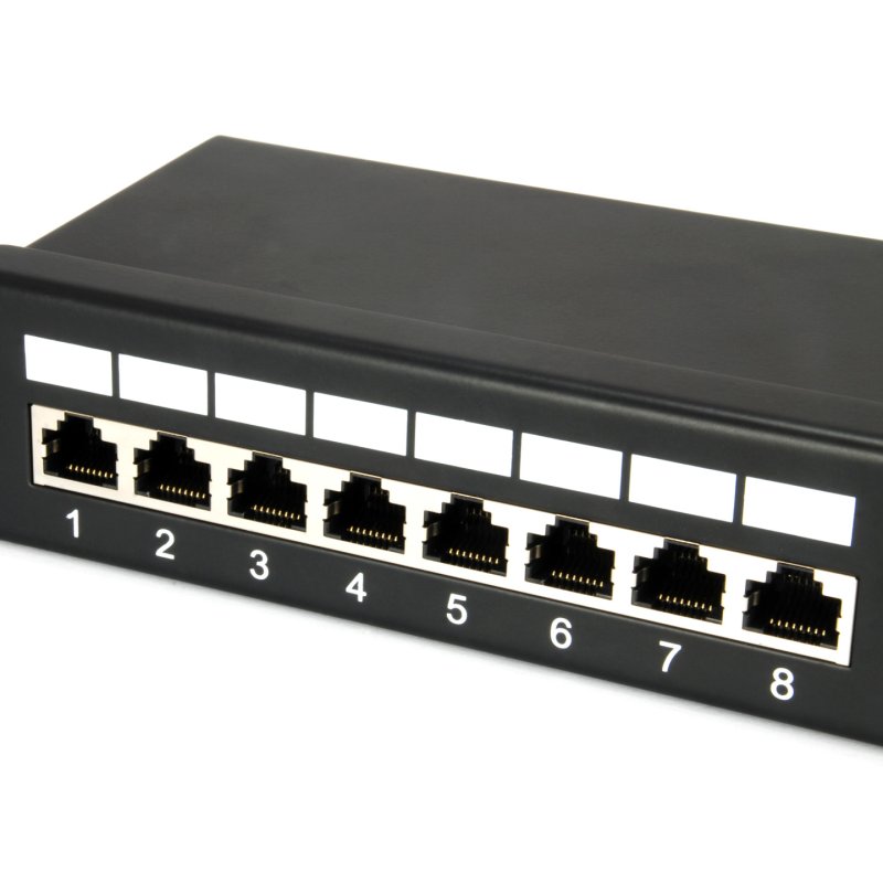Equip Patchpanel 24x RJ45 Cat5e 19" FTP 1HE schwarz