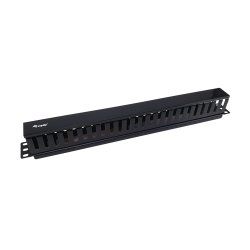 Equip 19" Rack Mount Cable Management Panel, Black