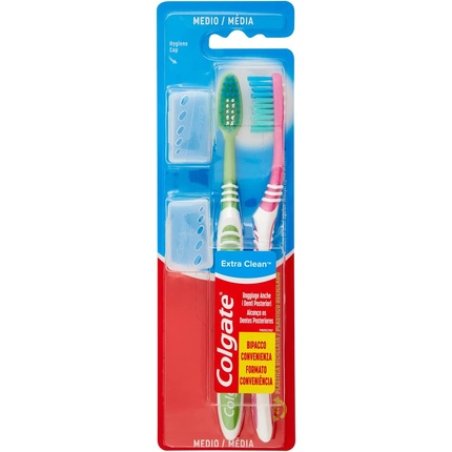 Colgate Extra Clean Toothbrush - Pack of 2