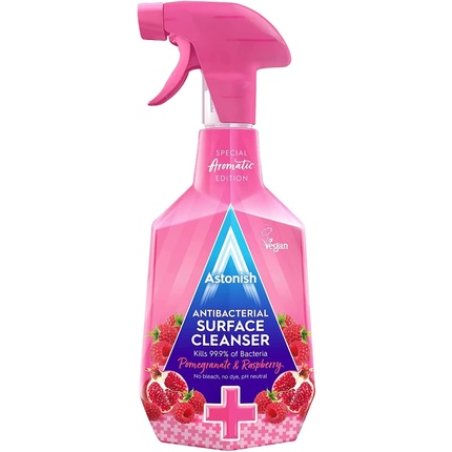 Astonish Special Aromatic Edition Multi-Purpose Anti-Bacterial Surface Cleanser Spray Pomegranate and Raspberry Scent