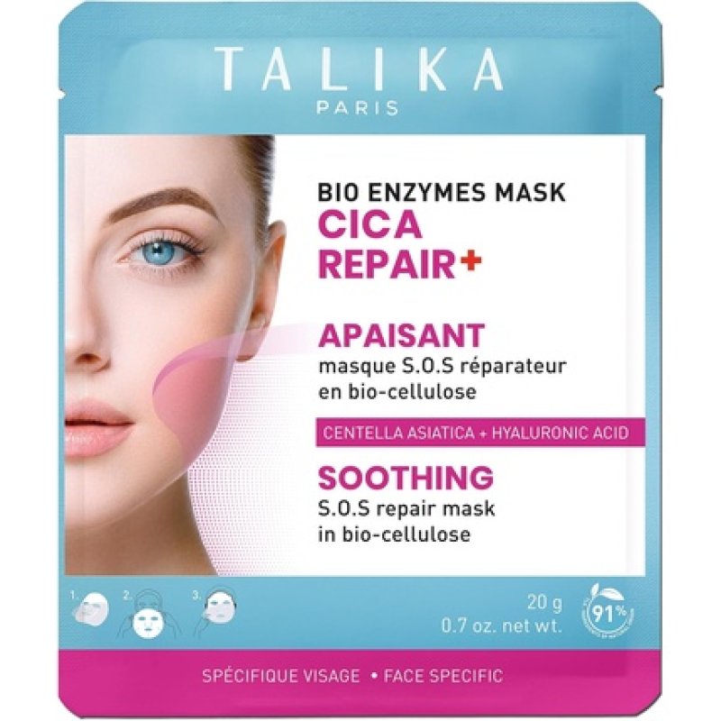 Talika Bio Enzymes Cica Repair Soothing Biocellulose Face Mask