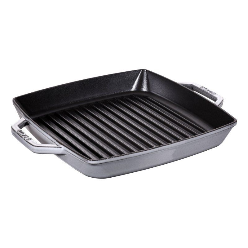 Staub Grillpfanne induktion quadratisch 28cm Graphit-grau