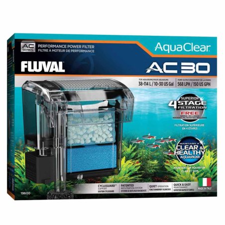 Fluval - AquaClear AC 30 Hang-On Filter - 569 L/H - 38–114L