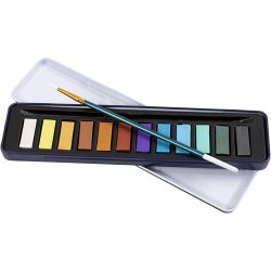 Colortime - Watercolour kit, metallic colours, 12 colours/1 pack - ()