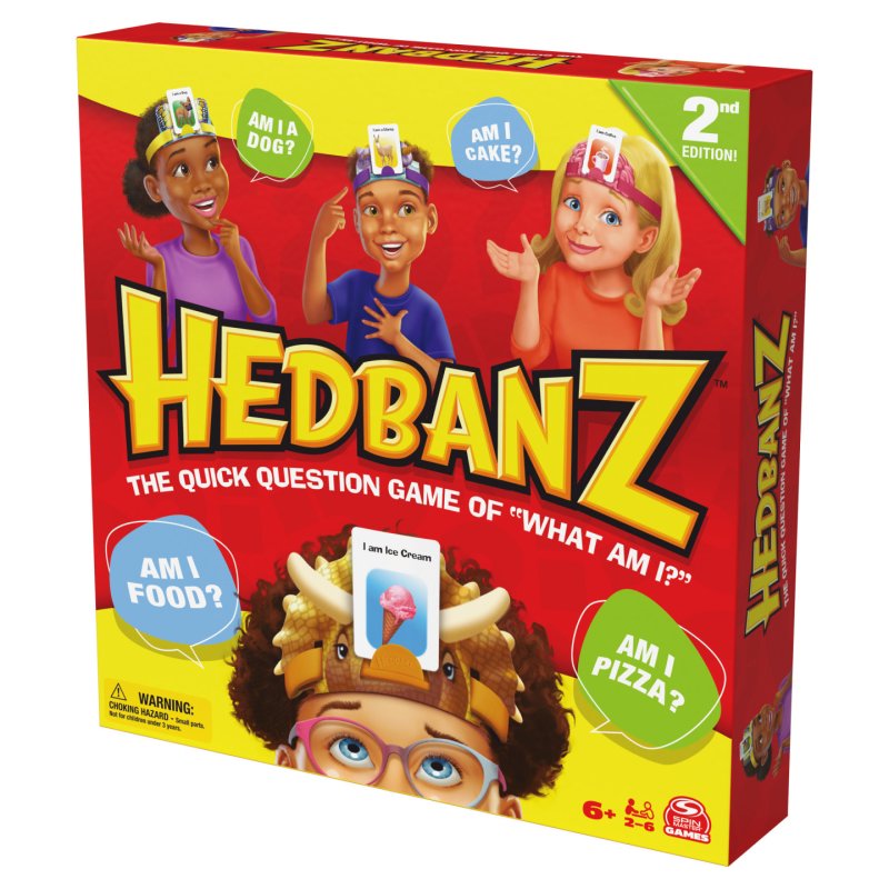 Games Hedbanz 2023 Edition with Brand New Cards Picture Guessing Board Game- Family | for Family Game Night| Kids |