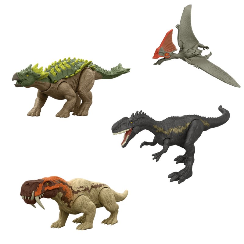 Jurassic World Rebirth Strike Attack Dinosaur Toy with Single Strike Action, Authentic & Posable