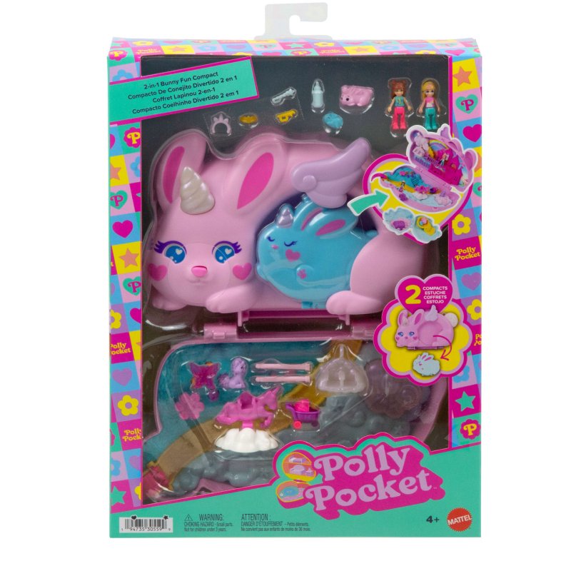 Polly Pocket 2-in-1 Bunny Fun Compact