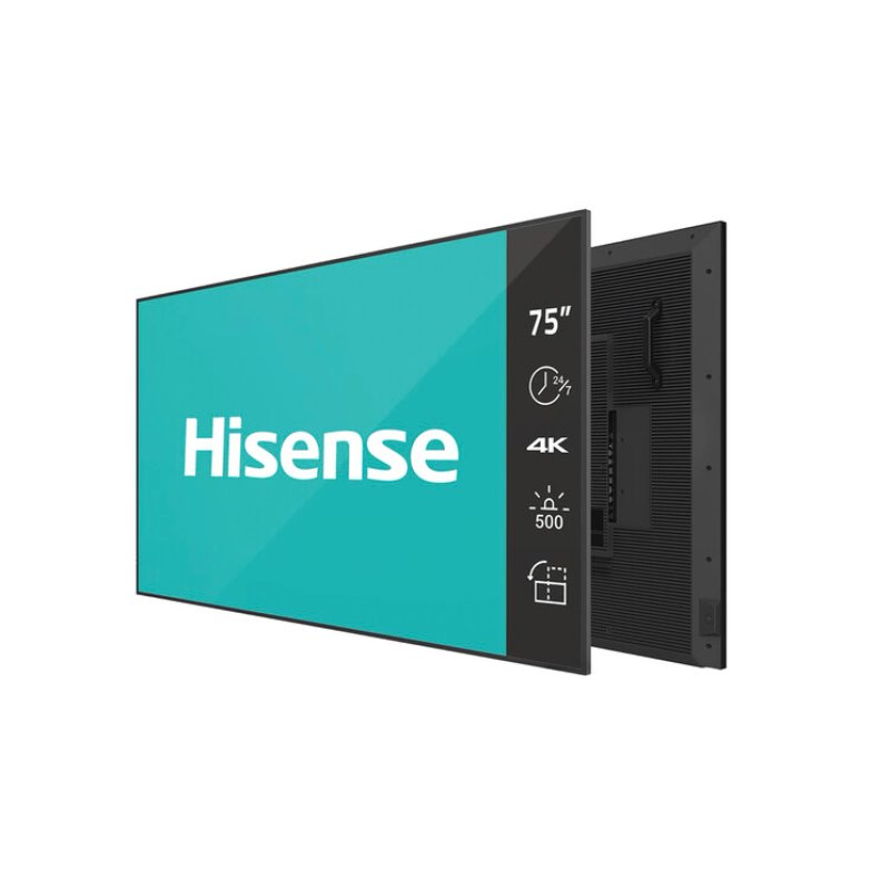 Hisense 75DM66D Écran d'affichage dynamique 190,5 cm (75") LED Wifi 500 cd/m² 4K Ultra HD Noir Intégré dans le