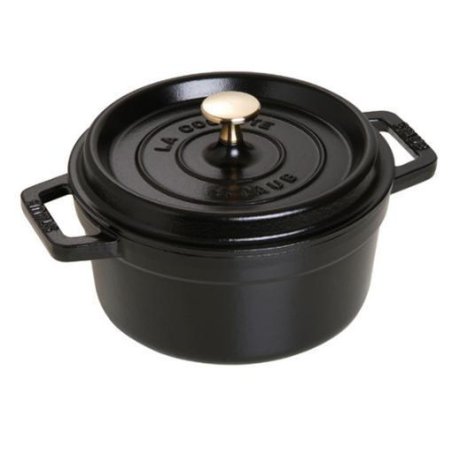 Staub La Cocotte 20cm rund. schwarz. Gusseisen