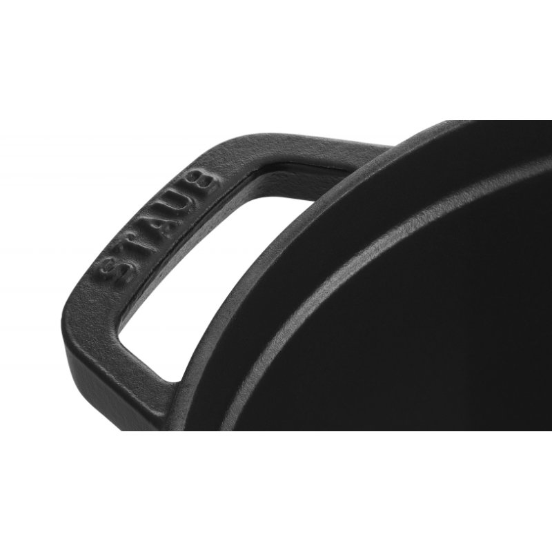 Staub La Cocotte 20cm rund. schwarz. Gusseisen