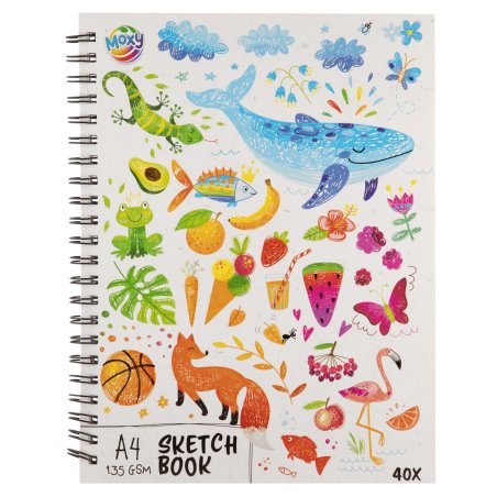 Moxy - Sketch book A4, 135 gsm, 40 sheets (110011)