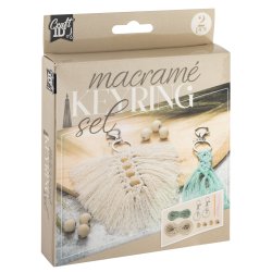 Craft ID - Macrame keyrings 2pcs (CR1728/GE)