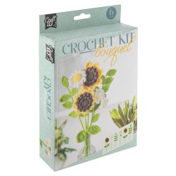 Craft ID - Crochet kit Flower Bouquet - Yellow - 6 pcs (CR1737/GE)