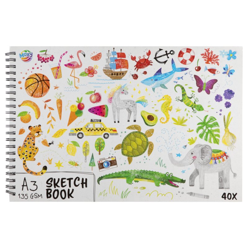 Moxy - Sketch book A3, 135 gsm, 40 sheets (110012)
