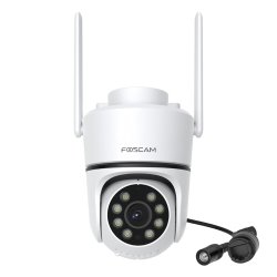 Foscam PD5 WLAN Überwachungskamera Weiß 8MP (3840x2160), PoE, IP66 Wetterfest, Personen- und Fahrzeugerkennung