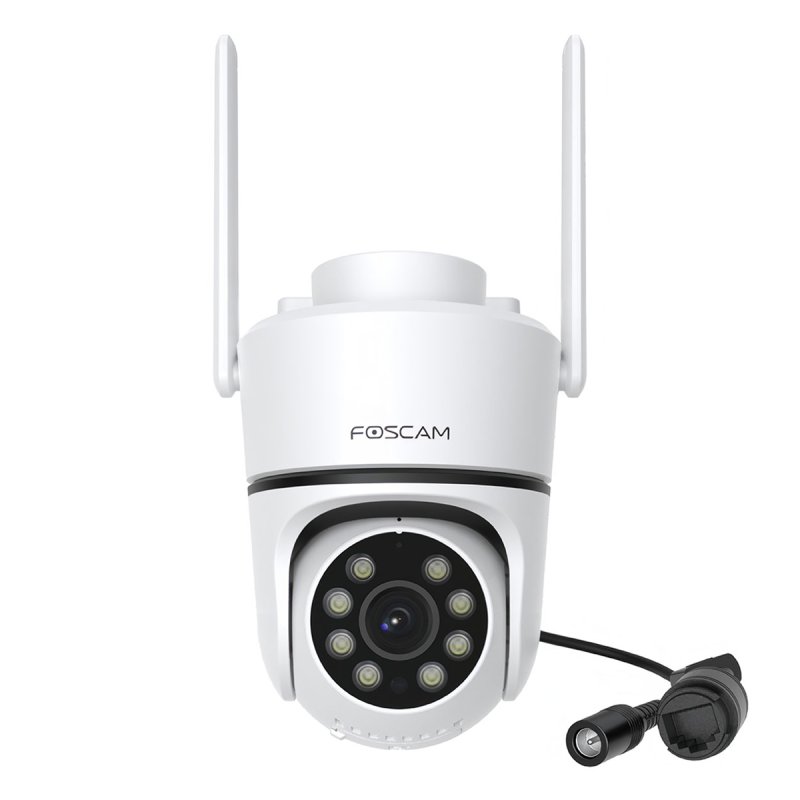 Foscam PD5 WLAN Überwachungskamera Weiß 8MP (3840x2160), PoE, IP66 Wetterfest, Personen- und Fahrzeugerkennung