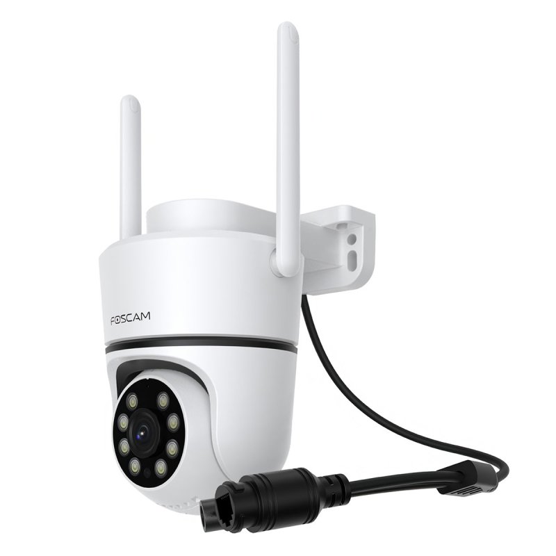 Foscam PD5 WLAN Überwachungskamera Weiß 8MP (3840x2160), PoE, IP66 Wetterfest, Personen- und Fahrzeugerkennung