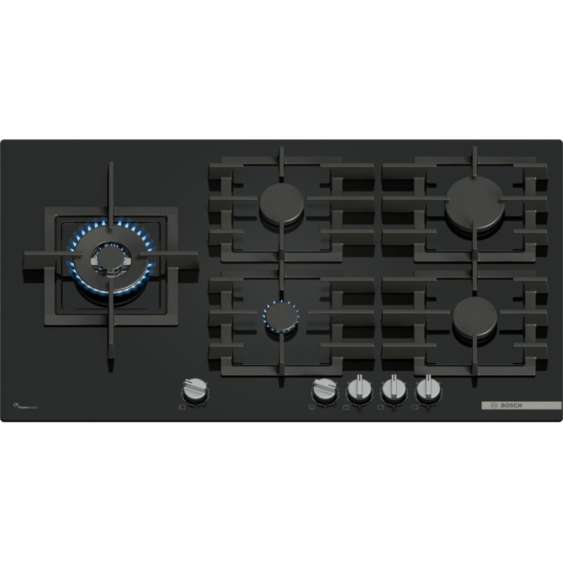 Bosch Serie 6 PPM9A6I40 hob Black Built-in 90 cm Gas 5 zone(s)