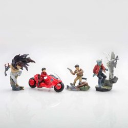 AKIRA - Miniq Part. 1 - Display Kaneda Box (6 Figurines)
