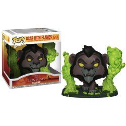 LE ROI LION - POP Deluxe N° 544 - Scar avec flammes avec Chase