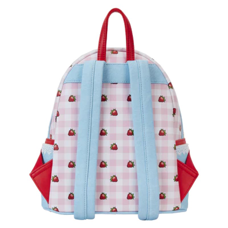 CHARLOTTE AUX FRAISES - Denim - Mini Sac à Dos LoungeFly