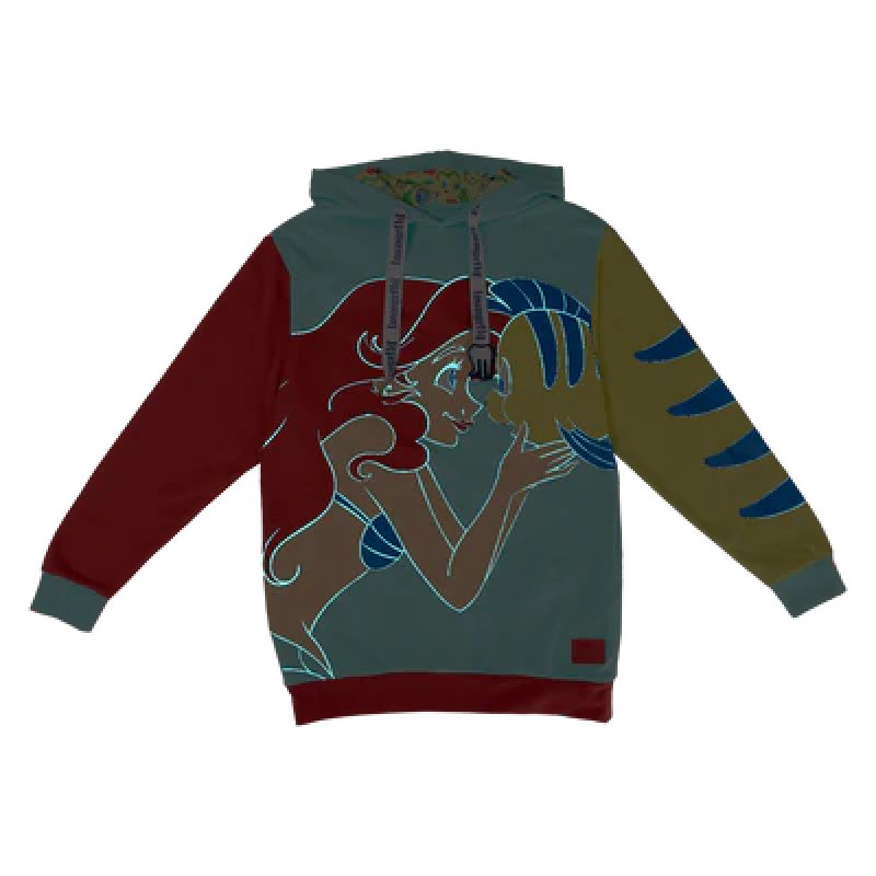 PETITE SIRENE 35 - Ariel et Polochon - Hoodie Unisex Loungefly (S)