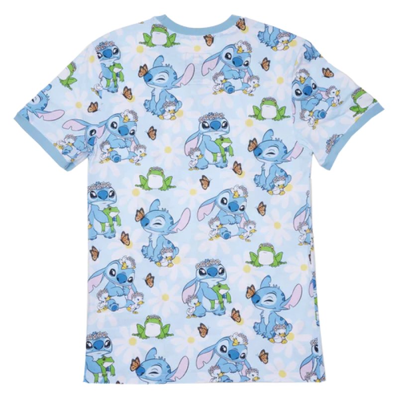 LILO ET STITCH - Springtime Stitch - T-Shirt Unisex Loungefly (XL)