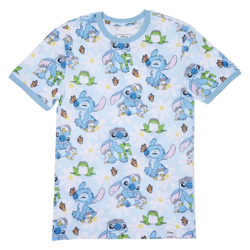 LILO ET STITCH - Springtime Stitch - T-Shirt Unisex Loungefly (M)