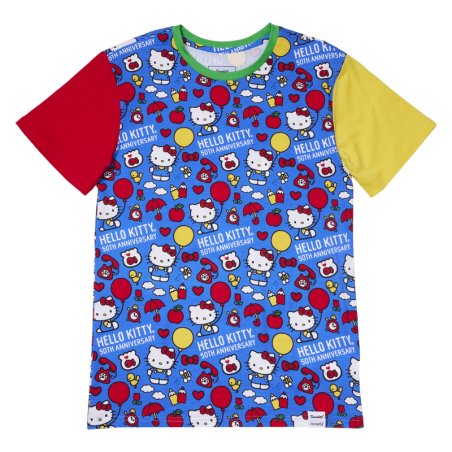 HELLO KITTY - 50ème Anniversaire - T-Shirt Unisex Loungefly (M)