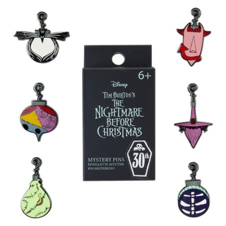 L´étrange Noël de Mr. Jack by Loungefly Pin présentoir pin's émaillés Ornaments 3 cm (12)