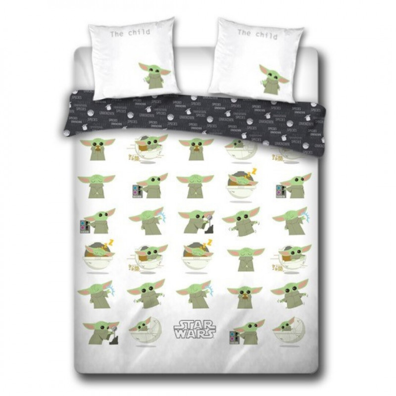 STAR WARS - Parure de lit 240x220cm - Baby Yoda '100% Coton'