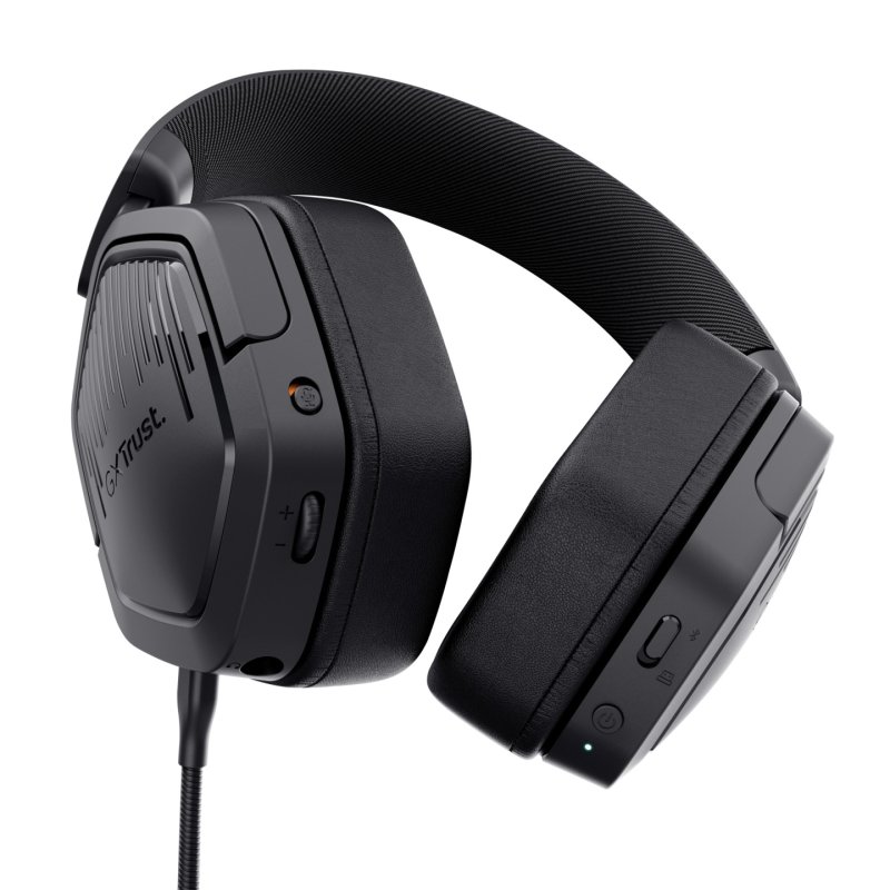Trust GXT 493 Carus Headset Wired & Wireless Head-band, Helmet Gaming USB Type-C / USB Type-A Bluetooth Black